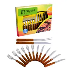 GENERICO - SET DE CUBIERTOS FACUSA X14 PARRILLERO FACUSA