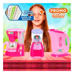 GENERICO - Pack4 Juguete Set de 3 Artefactos de Hogar para la Diversion en Interiores Y+Papel Regalo