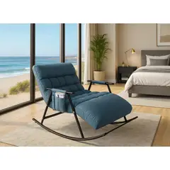 GENERICO - SILLÓN SILLA MECEDORA SOFÁ RECLINABLE TERRAZA JARDIN PREMIUM