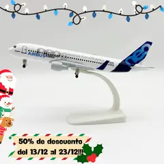 GENERICO - GRANDE Avión de Metal a escala 20cm A320neo Airbus