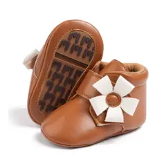 GENERICO - Botin Camel Florcita para bebés 06 a 18 meses - Wawita Love