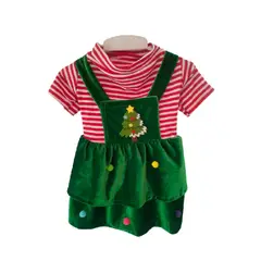 GENERICO - Vestido de navidad árbol para perros y gatos talla 5