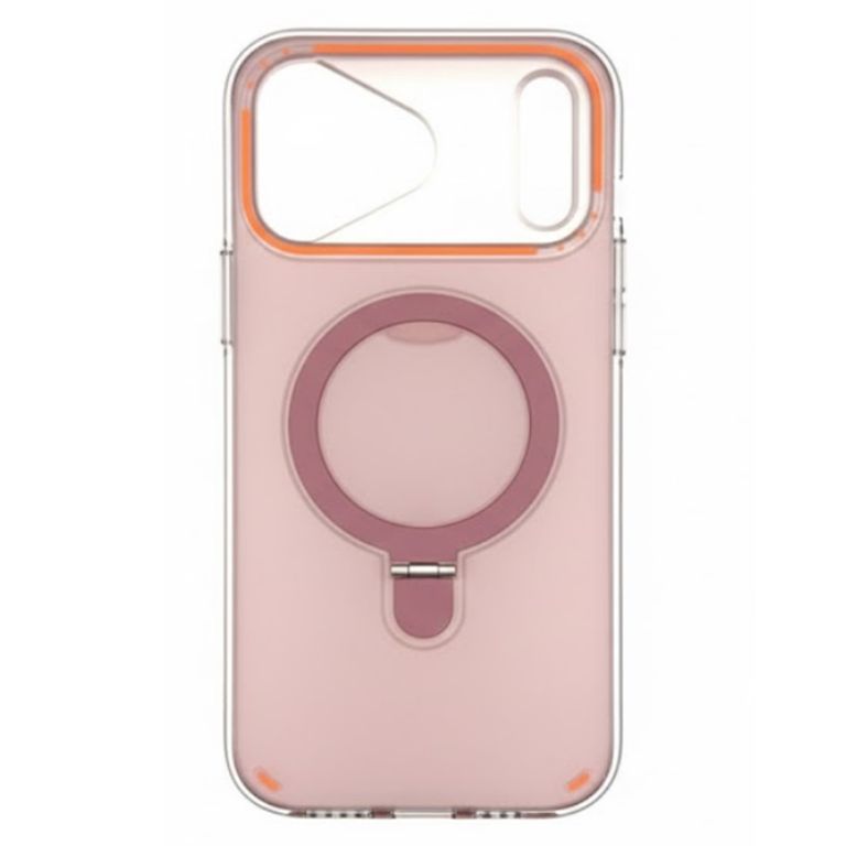 Funda Smoked Magsafe Con Anillo para iPhone 17 Pro - Rosa