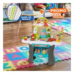 GENERICO - Pack4 Tiendita Mini Multicolor con Frutas y Carrito para Juego de Rol Y+Papel Regalo