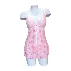 GENERICO - BABYDOLL DE ENCAJE LENCERÍA SEXY MUJER