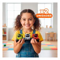 GENERICO - Pack2 Camion Grafiti Racing Set de 3 para Jugar en Casa y Patio Multicolor Y+Regalo Sticker