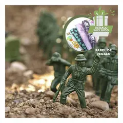 GENERICO - Kit Militar con Soldados y Accesorios de Batalla para Niños Y+Papel Regalo