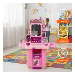 GENERICO - Maleta de Peluqueria Style Rosado con Accesorios