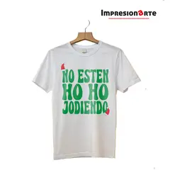 IMPRESIONARTE - Polo hohoho navidad 100% algodón manga corta