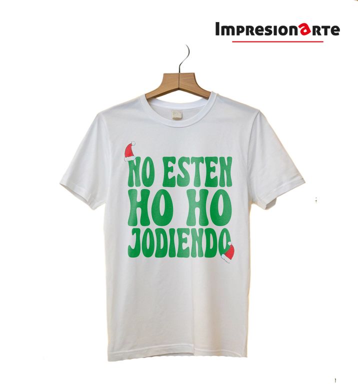 Polo hohoho navidad 100% algodón manga corta