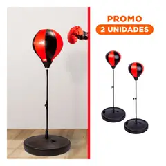 GENERICO - Pack2 Bolsa de Boxeo con Base Ajustable para Ejercicio en Casa y Gimnasio