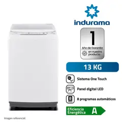 INDURAMA - Lavadora 13KG Carga Superior LRI-13BLA