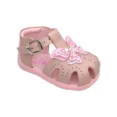 GENERICO - Sandalia Pibe Clásico semi-ortopédico Mariposa para niña bebé