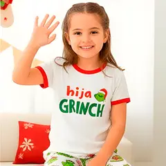 NACIONAL - Pijama Manga Corta Familia Grinch