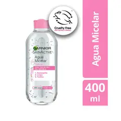 GARNIER - Agua micelar Desmaquillante Skin Active Todo en 400ml