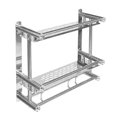 GENERICO - Toallero de baño multifuncional de doble capa