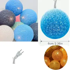 GENERICO - Guirnalda de luces navideñas esferas decorativas de 280cm