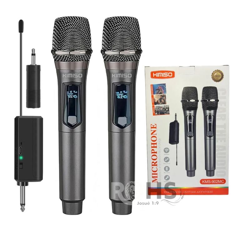 Micrófono karaoke Inalámbrico UHF Profesionales KMS-902MC