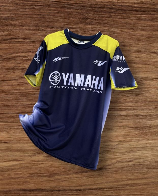 Camiseta Yamaha Polo Moto GP Mt09 R6 Grizzly Azul