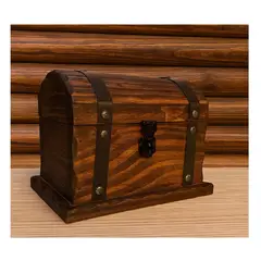 GENERICO - Cofre Baúl Artesanal De Madera Decoración Regalo