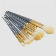 GENERICO - SET DE BROCHAS DE MAQUILLAJE 10 PIEZAS