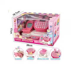 GENERICO - Caja Registradora Electrónica Infantil con Postres