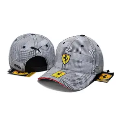 GENERICO - Gorra Ferrari Formula 1 Original Nueva Lecrerc Italia Negro