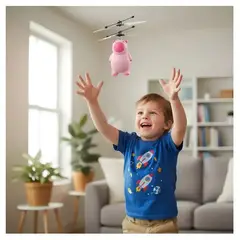 GENERICO - CAPIBARA VOLADOR - con Luces y Movimiento Rosado