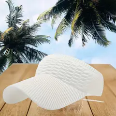 GENERICO - Visera Tipo Gorro ligero y Transpirable Blanco