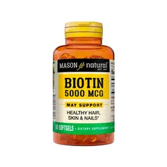 MASON NATURAL - VITAMINA BIOTIN 5000 MCG X 60 CAPSULAS MASON