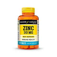 MASON NATURAL - VITAMINA ZINC 30 MG X 100 TABLETAS MASON