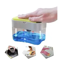 GENERICO - DISPENSADOR LAVAVAJILLAS PLASTICO INCLUYE ESPONJA