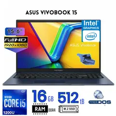 ASUS - Laptop ASUS,VivoBook 15,Intel Core i5 12va Gen, Ram 16GB, SSD 512 GB, 15.6 FHD (90NB13Y1-M00XL0)