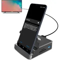 GENERICO - Docking Station 8-en-1 USB-C a HDMI con Carga DP Alt Mode y Compatibilidad Samsung DeX
