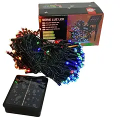 ROHS - LUZ MULTICOLOR con Panel Solar Navideño DE 10 Metros