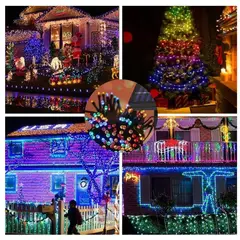 ROHS - LUZ MULTICOLOR con Panel Solar Navideño DE 10 Metros IMPORTADO pack X3