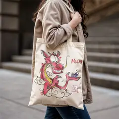 DISNEY CLASICOS - Bolso de tela Mulán Beige