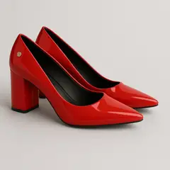 GENERICO - Zapato Reyna charol rojo