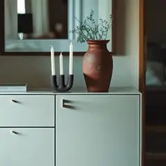 LAR DANIELSEN - Candelabro de cerámica para 3 velas -Trident