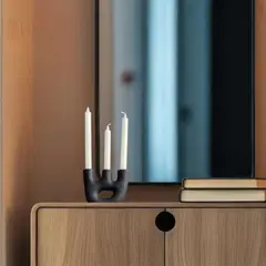 LAR DANIELSEN - Candelabro de cerámica para 3 velas - Radiance