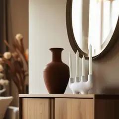 LAR DANIELSEN - Candelabro de cerámica para 4 velas - Quadlight