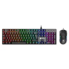 ANTRYX - KIT GAMING TECLADO MECANICO + MOUSE GC-3500 BLACK RED SWITCH