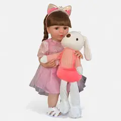 GENERICO - MUÑECA REBORN DE SILICONA QUE HABLA- COLOR ALEATORIO