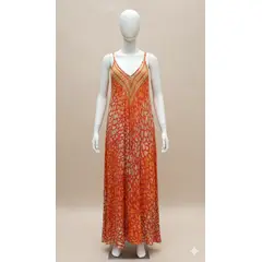 KAST PE - Maxi Vestido Coralia con diseño exclusivo - Talla Única