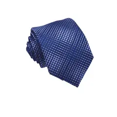 CHRISTIAN ARMAND - CORBATA STEEL & SKY BLUE MICROCUADROS