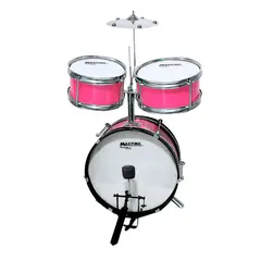 MAXTONE - Batería Acústica para niños - Rosado