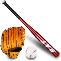 GENERICO - Set de Béisbol Rojo Infantil de Aluminio