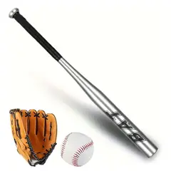 GENERICO - Set de Béisbol Plateado Infantil de Aluminio