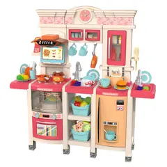 GENERICO - Cocina de Juguete de 108 Piezas con Sonidos Vapor y Agua para Niños