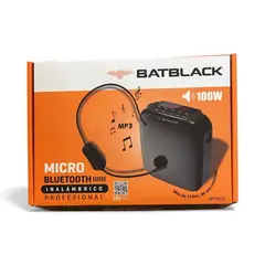 BATBLACK - Mini Amplificador de Voz Recargable Profesional Inalámbrico BT-V317